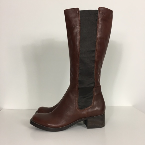 Lucky Brand Shoes - Lucky Brand Brown Hylda Leather Riding Boots